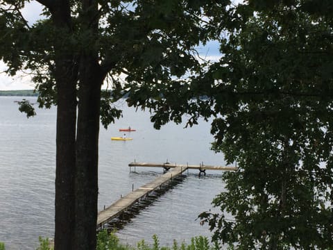 Enjoy the view from your cabin!  Cottage dock.