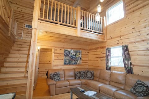 Living Area, Stairs to Loft Bedroom
