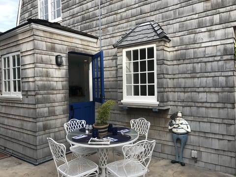 Back patio perfect for your morning coffee.