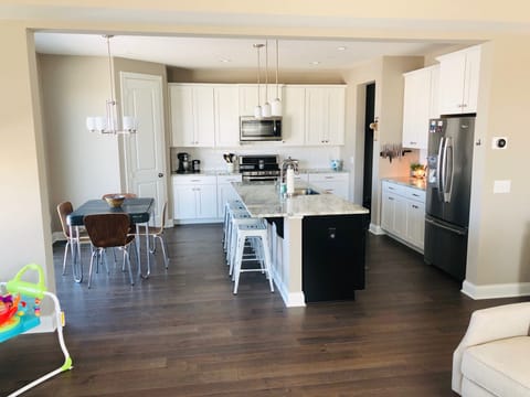 Kitchen and dining area