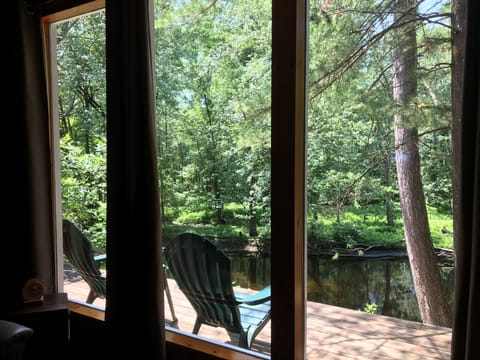 view of the river from inside