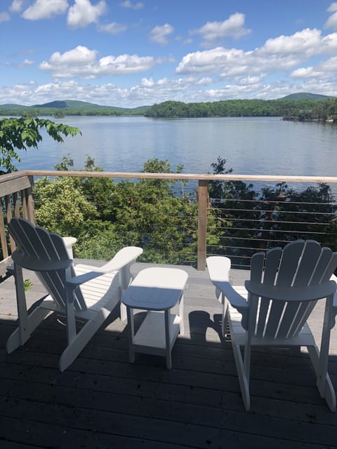 View of the Champlain Valley and Mt Philo from back deck