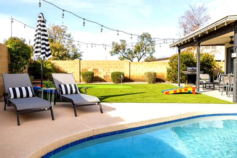Lounge by the complimentary heated pool