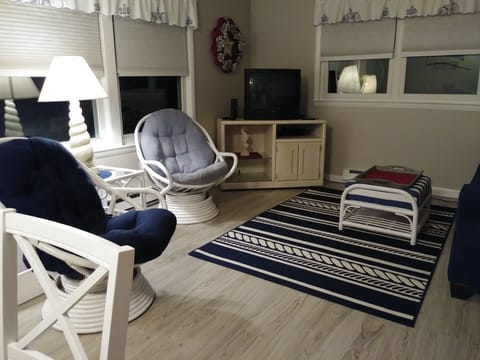 Freshly painter and redecorated living room