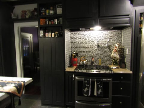 Gas range with pot filler
convection oven