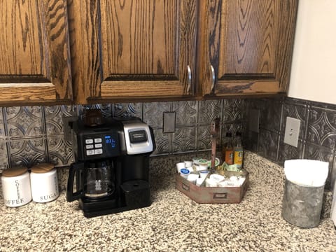 Enjoy our coffee bar, K-Cups or a full pot.