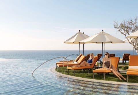 Infinity pool with full service swim-up bar.  Incredible sunsets!