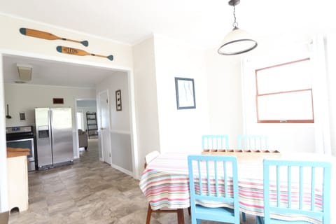Dining area open to kitchen