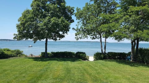 Walk thru the yard down to a private sandy beach, all to yourself!