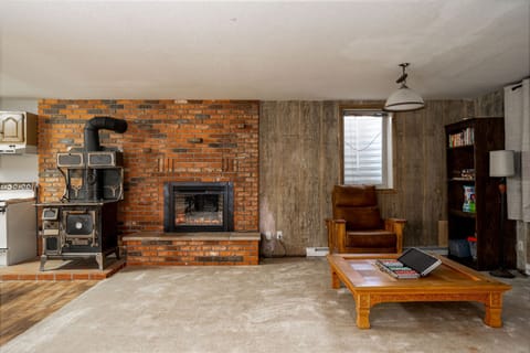 Game room in basement