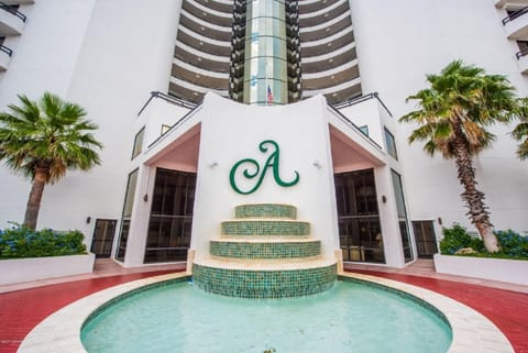 Front entrance fountain