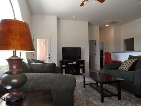 Living room with east facing balcony (fabulous mountain views)