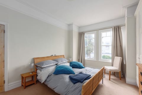 Master Bedroom with King Bed, and street view