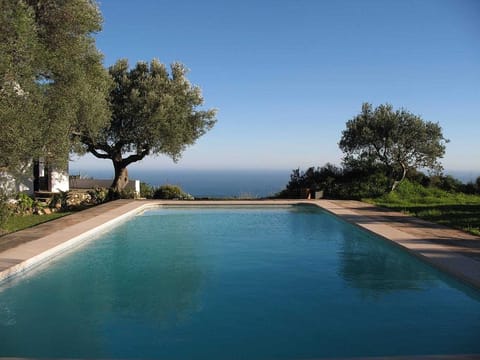 A pool floating in the sky