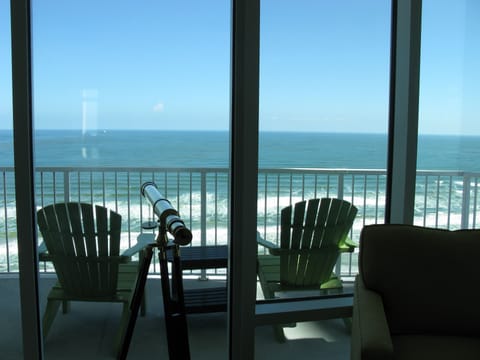 Gulf balcony view from living room