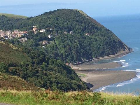 The wonderful view as you approach Lynton and Lynmouth
