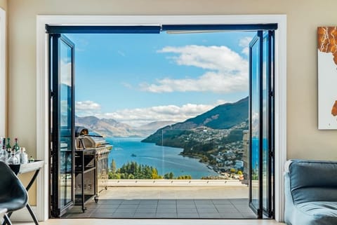 Views from Main living space towards central Queenstown 