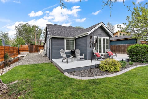 Comfy chairs on your porch plus barbecue to grill that steak and people watch!