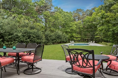 Expansive deck and yard.