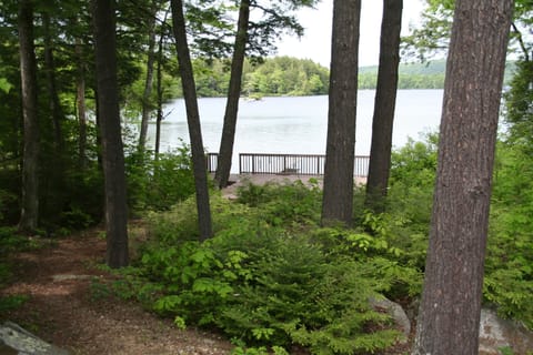 View of lake from house porch