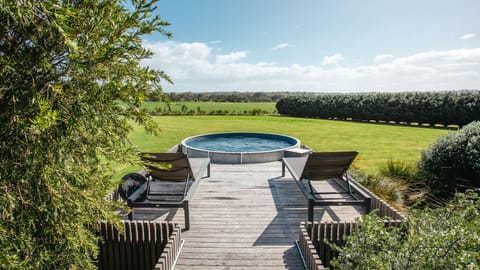 gas-heated pool spa