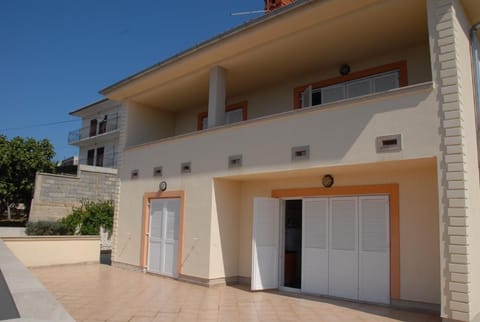 your apartment is on the first floor and has a big roofed loggia (17sqm)