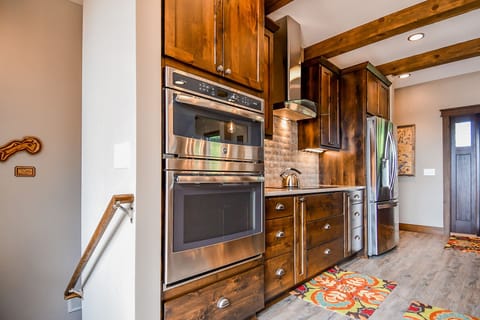 Well appointed kitchen.