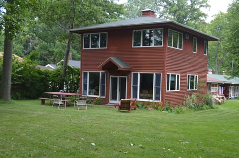The exterior of the Lake House