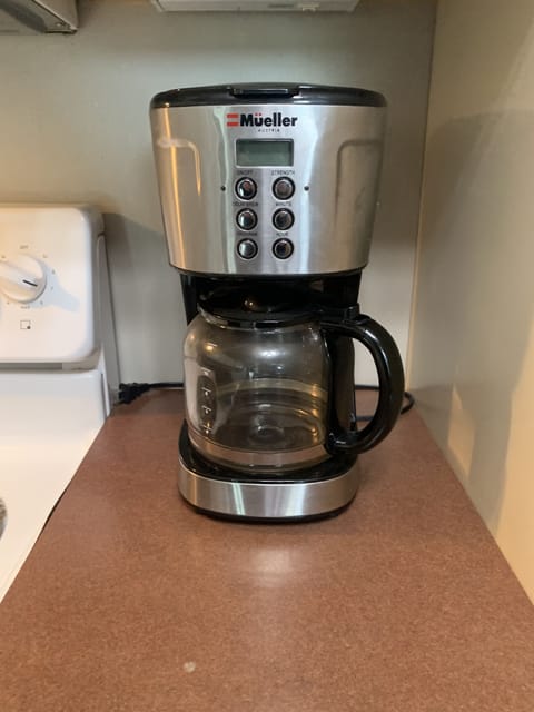 12 cup drip coffee maker. Bring your favorite flavor of coffee.