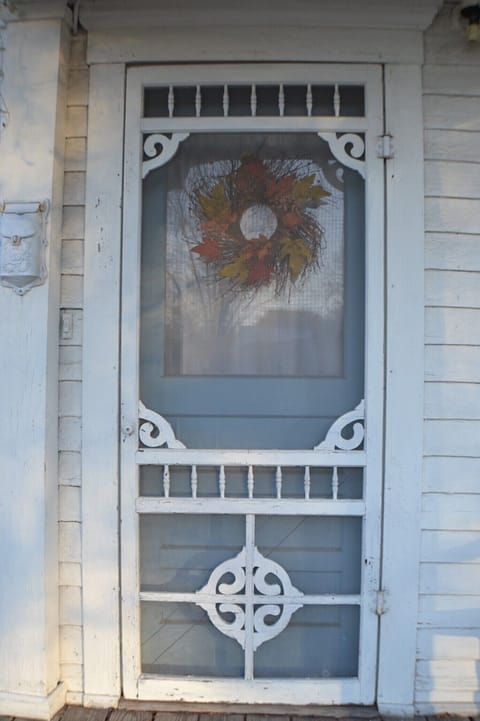 Welcoming front door and porch