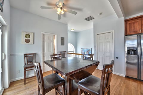 Dining area with slider to private balcony with ocean views!