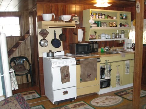 The kitchen has everything you need