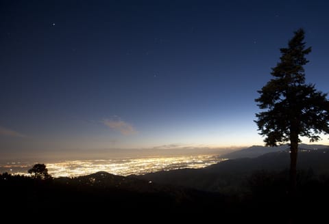 A million lights at night