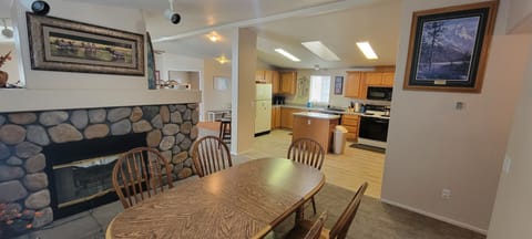 dining area and kitchen