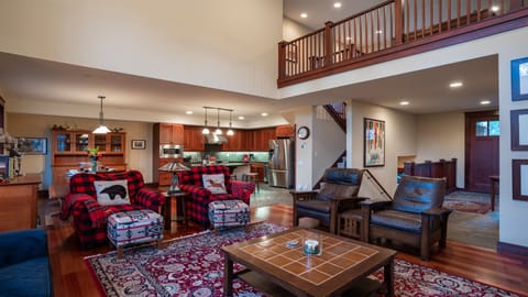 Open Floor Plan with the loft open to the living area