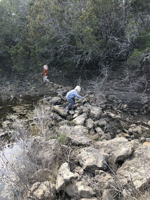 Rugged landscape tucked around the property for the adventurous types