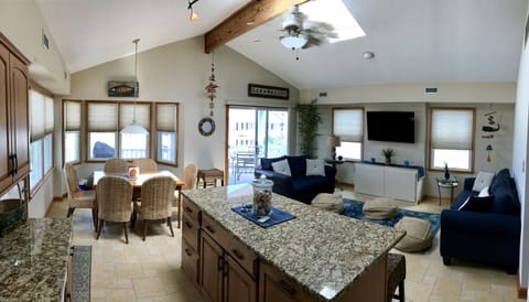 A wonderful great room to entertain the whole crew. 