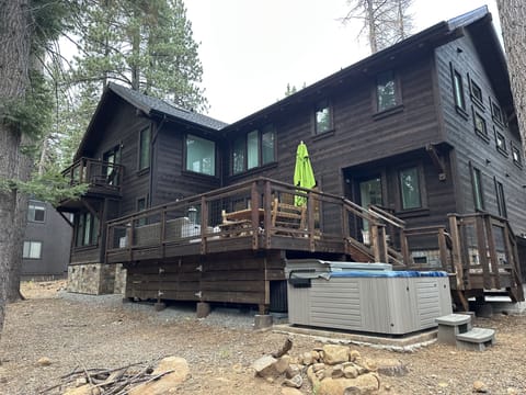 Rear view of luxury home