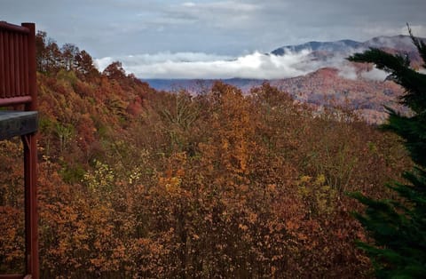 View from the Main level deck, on a cloudy day