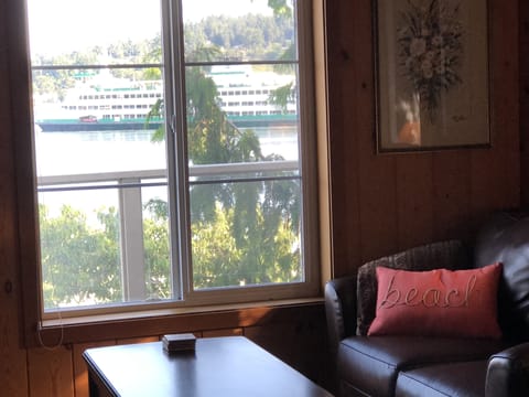 Seating area in upstairs private bedroom