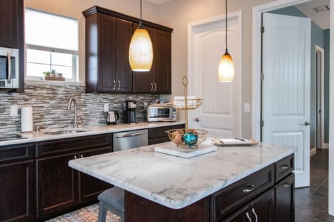 Additional seating at the island