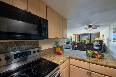 Kitchen has all amenities