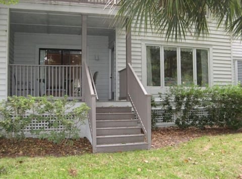 Back Deck-a Quiet Spot for Morning Coffee..
overlooking nice play area for kids.