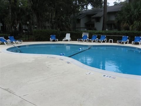 The smaller of the two pools on site.