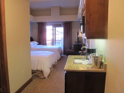 Each bedroom has a mini kitchen with coffee maker, microwave,  & refrigerator
