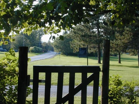 Gate onto Bread Loaf Campus
