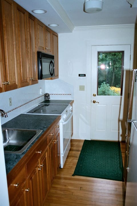 Kitchen looking towards back door