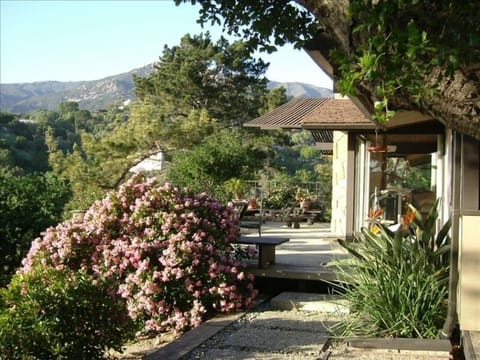 Front deck off living room and dining room, with our 'forever' views.