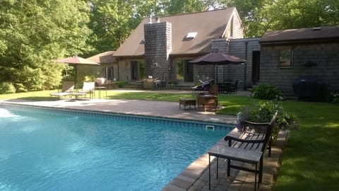 Private Rear Garden with heated pool
