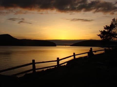 sunset view from the front yard